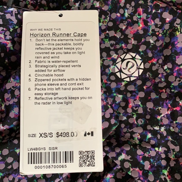 NWT Lululemon Horizon Runner Cape Seawheeze 2019 - Picture 7 of 7